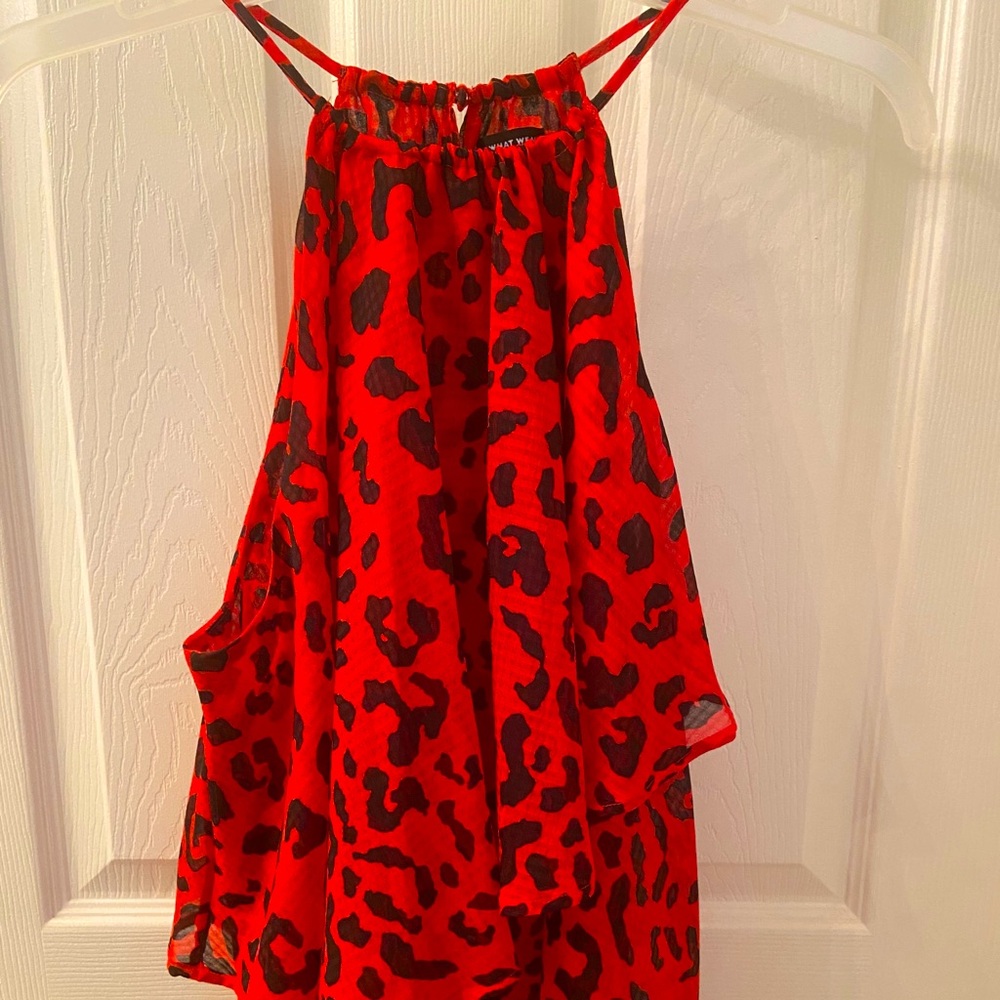 Red Cheetah Print Tank